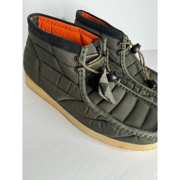 Clarks Originals Mens Wallabee Moccasin Boots Green Casual Size 13 EU 47 UK 12 - Picture 2 of 7